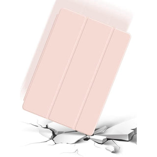 Husa tableta pentru Ipad 7 / 8 / 9 10.2", Sigloo, interior de piele sintetica, spatele din policarbonat, rezistent la socuri, Pink