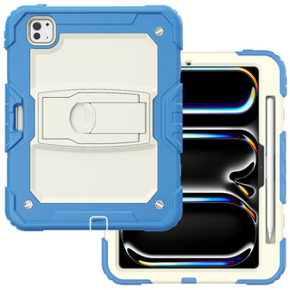 Husa premium Sigloo pentru Apple iPad Mini 7/6 (2024/2021), 8.3", Protectie Completa, Suport Creion, Stand built in, Curea Umar, Anti-Soc, Bleu