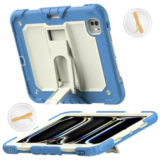 Husa premium Sigloo pentru Apple iPad Mini 7/6 (2024/2021), 8.3", Protectie Completa, Suport Creion, Stand built in, Curea Umar, Anti-Soc, Bleu