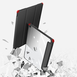 Husa pentru iPad 7/8 (10.2"), DuxDucis, Piele, Negru