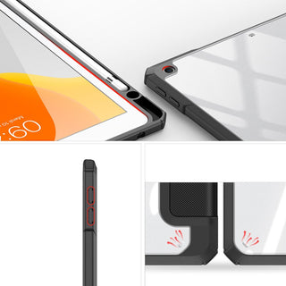 Husa pentru iPad 7/8 (10.2"), DuxDucis, Piele, Negru