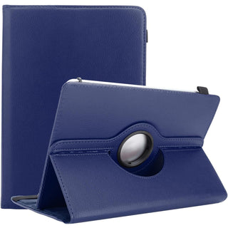 Husa rotativa 360 Sigloo, pentru Lenovo Tab M10 (3rd Gen)(TB-328), 10.1", Smart Cover, Piele Ecologica, Albastru Inchis
