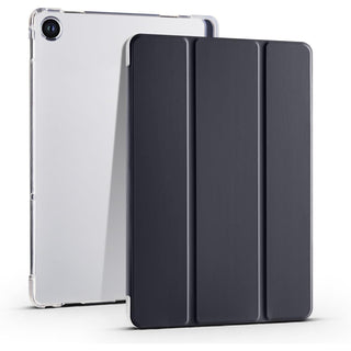 Husa premium pentru Lenovo Tab M10 Plus, 10.6", (3rd gen)(TB-125F/TB-128F), Sigloo, interior de piele sintetica, suport Smart Pen, spatele din policarbonat transparent, rezistent la socuri, Black