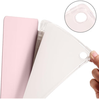Husa rotativa 360 Sigloo, pentru Lenovo Tab K10/Tab M10 Plus(TB-X606), 10.3", Smart Cover, Piele Ecologica, Roz