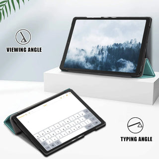 Husa premium pentru tableta, Sigloo, Compatibil cu Lenovo Tab M10 FHD Plus, M10 Plus, Tab K10, 3rd Gen, TB-X606F, TB-X606X, 10.3 inch, Slim, Smart Cover, Trifold, Albastru