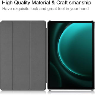 Husa Slim Sigloo, Smart Cover, Trifold, pentru tableta Lenovo Tab M9, TB-310FU, 9", Cires Inflorit