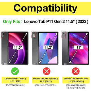 Husa tableta Sigloo pentru Lenovo Tab P11 Gen2(TB-350), 11.5 inch, Green Grass, Trifold, Smart Cover, Ultraslim