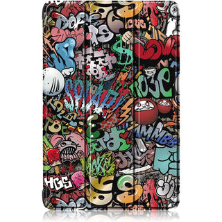 Husa Slim Sigloo, Smart Cover, Trifold, pentru Lenovo Tab P11 Pro( 2nd Gen), (TB-132FU/TB-138FU), 11.2", Graffity