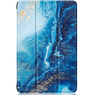 Husa pentru Samsung Galaxy Tab S10/S10FE/S9/S9Fe, 11", UltraSlim de tip stand, functie sleep/wake-up, Smart Cover, Waves, Sigloo