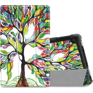 Husa Slim Sigloo, Smart Cover, Trifold, pentru tableta Samsung Galaxy Tab S6 Lite/P610 2022, 10.4", ColorFull Tree