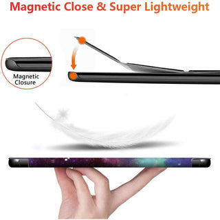 Husa Slim Sigloo, Smart Cover, Trifold, pentru tableta Samsung Galaxy Tab S6 Lite/P610 2022, 10.4", ColorFull Tree