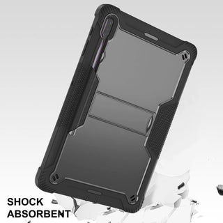 Hus? Shockproof Armor pentru Samsung Galaxy Tab S10/S10Fe/S9/S9Fe, 11" , Sigloo, stand Built-in, Protectie 360, Negru