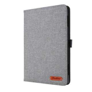 Husa Sigloo, pentru tableta Amazon, Kindle Fire HD 8 sau Fire HD 8 Plus (10th Gen, 2020 Release), full cover, de tip stand, model Grey Textile